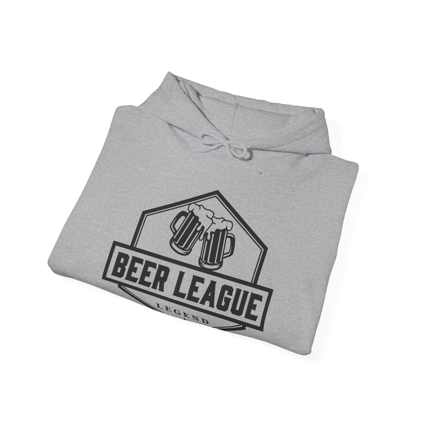 Grey Folded - Hockey Legend - Hockey Hoodie - Beer League Legend Hockey Hoodie - Hockey Gifts - Gift For Hockey Players