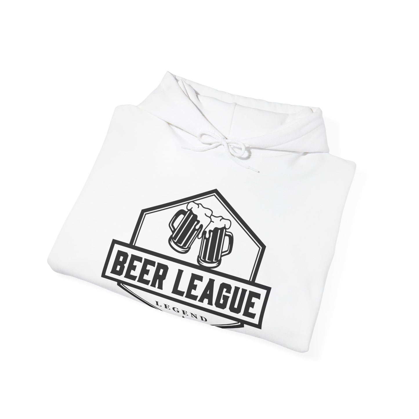 White Folded - Hockey Legend - Hockey Hoodie - Beer League Legend Hockey Hoodie - Hockey Gifts - Gift For Hockey Players