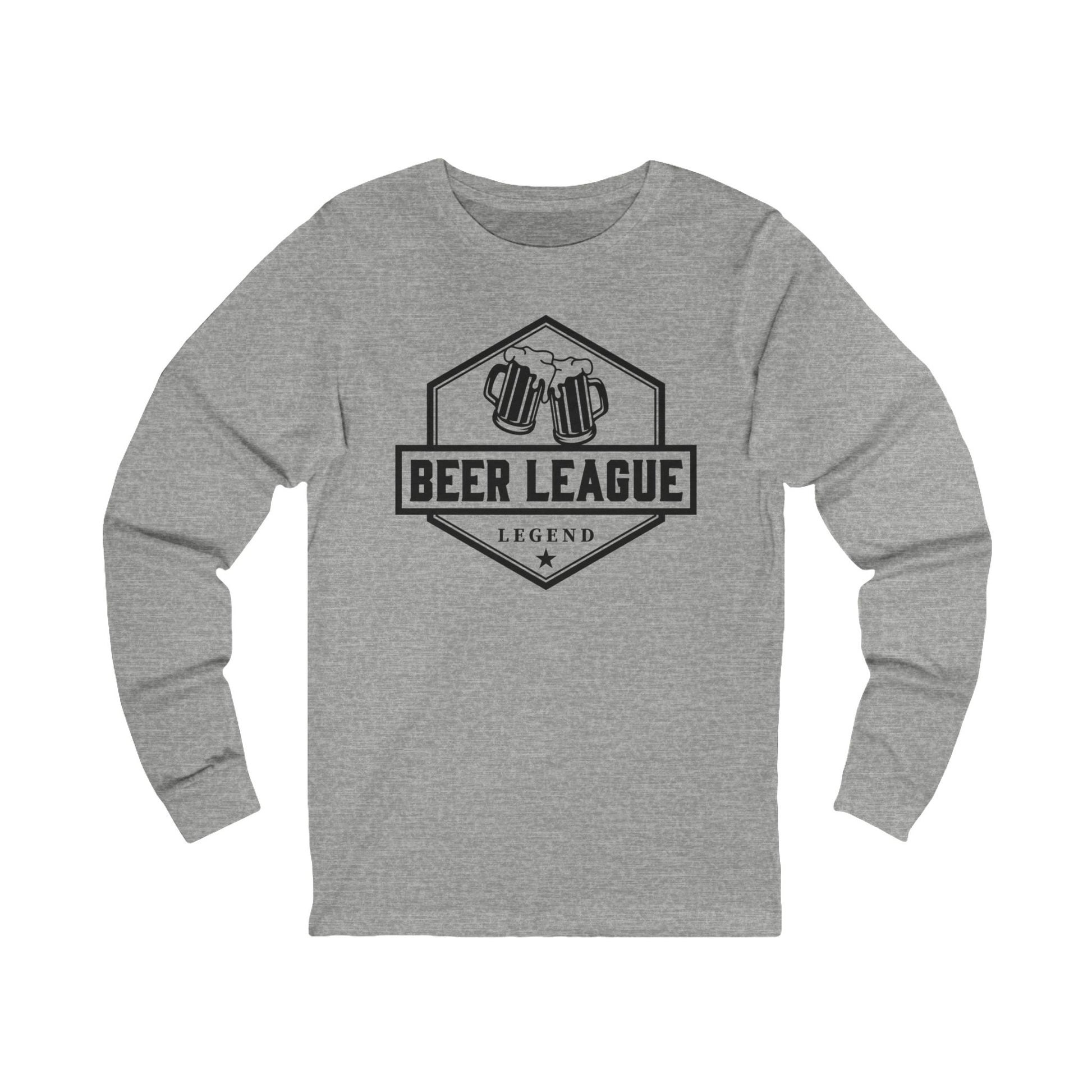 Main Front - Hockey Legend - Hockey Long Sleeve T-Shirt - Beer League Legend Hockey Long Sleeve Shirt - Hockey Gifts - Gift For Hockey Players