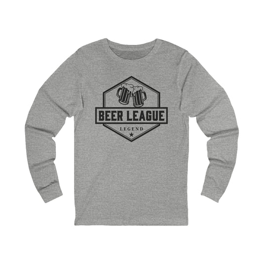 Main Front - Hockey Legend - Hockey Long Sleeve T-Shirt - Beer League Legend Hockey Long Sleeve Shirt - Hockey Gifts - Gift For Hockey Players