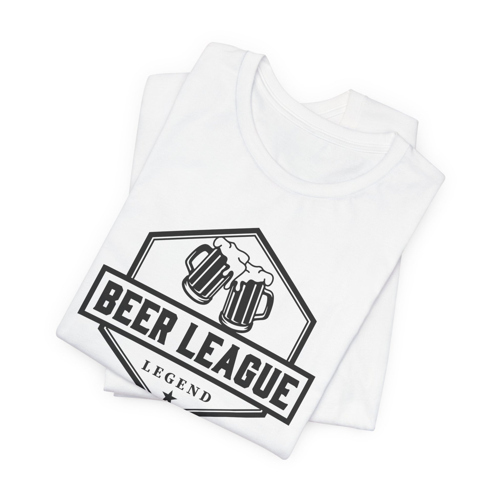 White Folded - Hockey Legend - Hockey T-Shirt - Beer League Legend Hockey Shirt - Hockey Gifts - Gift For Hockey Players