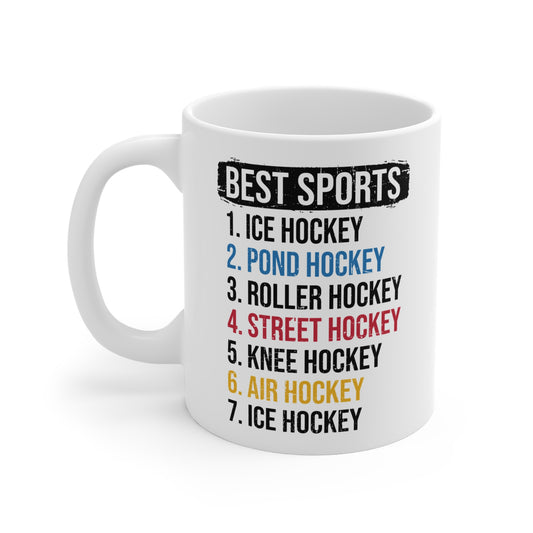 Funny Hockey Mug - Funny Hockey Gifts - Funny Gift For Hockey Players - Front - Best Hockey - Hockey Mug - Best Sports Ice Hockey Mug - Hockey Mug - 
 Hockey Gifts - Gift For Hockey Players