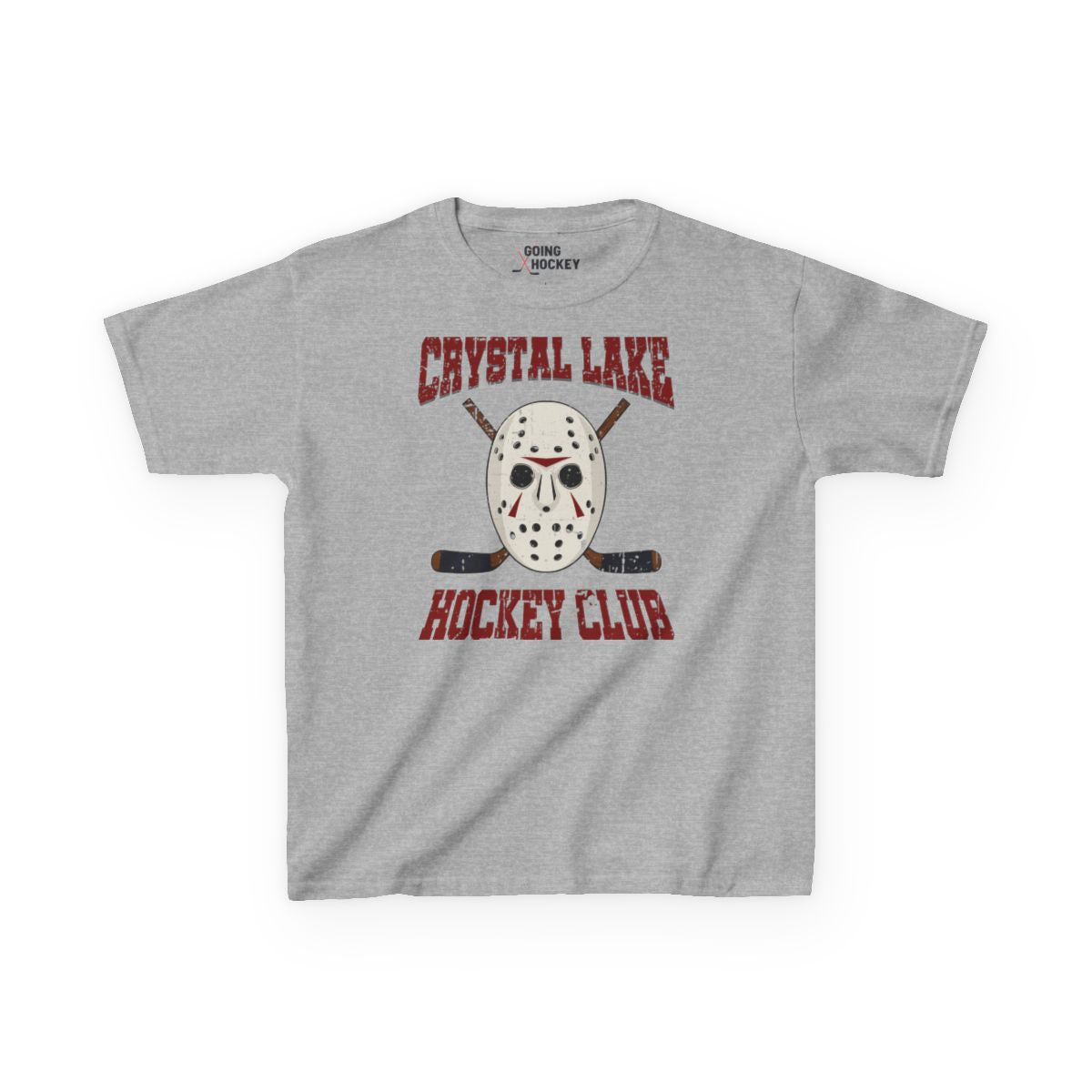 Grey Front - CL Hockey Club - Kids Hockey T-Shirt - Crystal Lake Hockey Club Kids Hockey Shirt - Hockey Gifts - Gift For Hockey Players