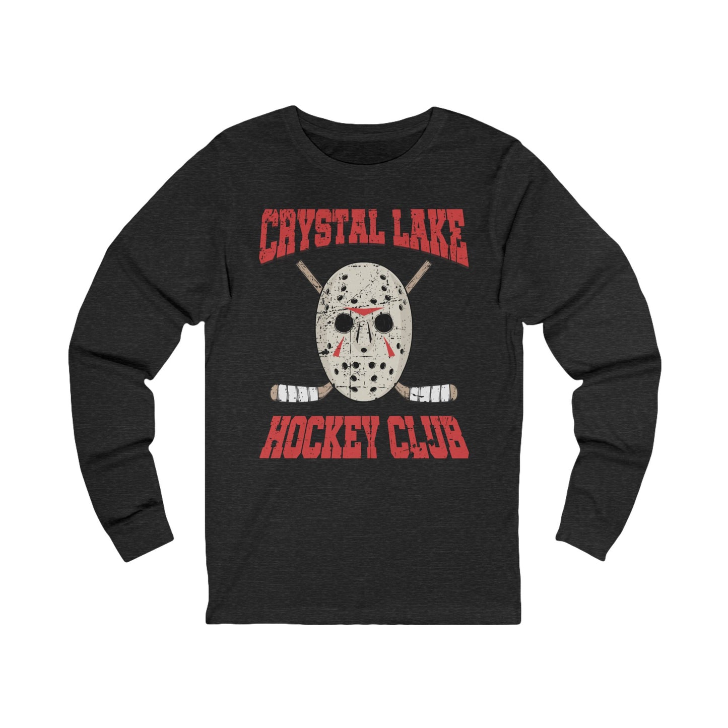 Main Front - CL Hockey Club - Hockey Long Sleeve T-Shirt - Crystal Lake Hockey Club Hockey Long Sleeve Shirt - Hockey Gifts - Gift For Hockey Players