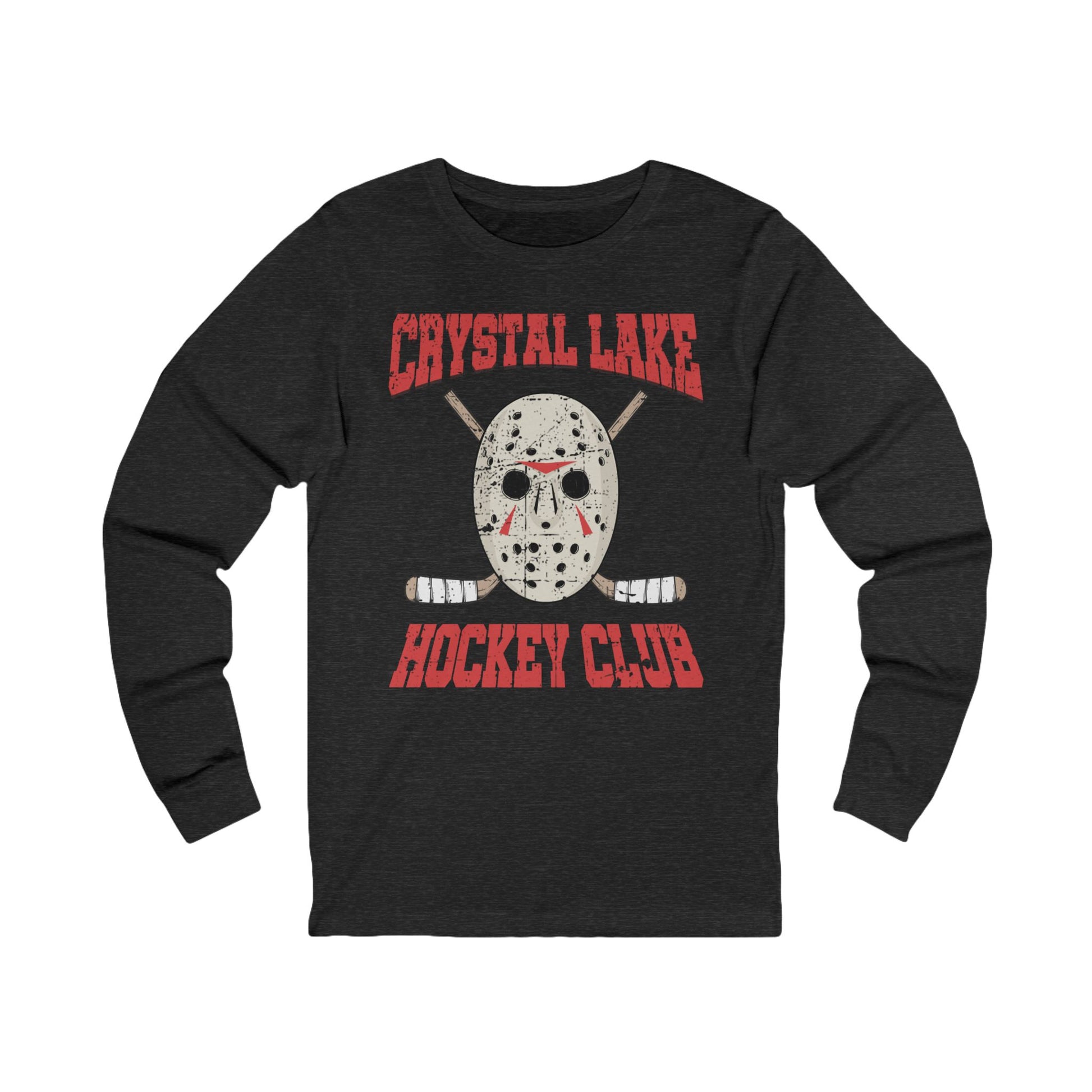 Main Front - CL Hockey Club - Hockey Long Sleeve T-Shirt - Crystal Lake Hockey Club Hockey Long Sleeve Shirt - Hockey Gifts - Gift For Hockey Players