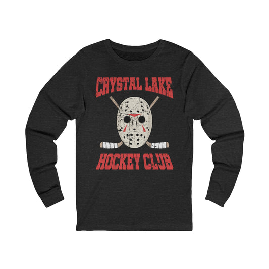 Main Front - CL Hockey Club - Hockey Long Sleeve T-Shirt - Crystal Lake Hockey Club Hockey Long Sleeve Shirt - Hockey Gifts - Gift For Hockey Players