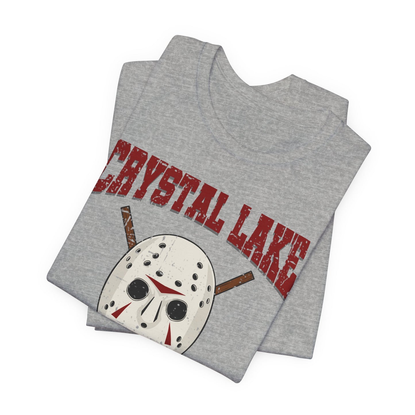 Grey Folded - CL Hockey Club - Hockey T-Shirt - Crystal Lake Hockey Club Hockey Shirt - Hockey Gifts - Gift For Hockey Players