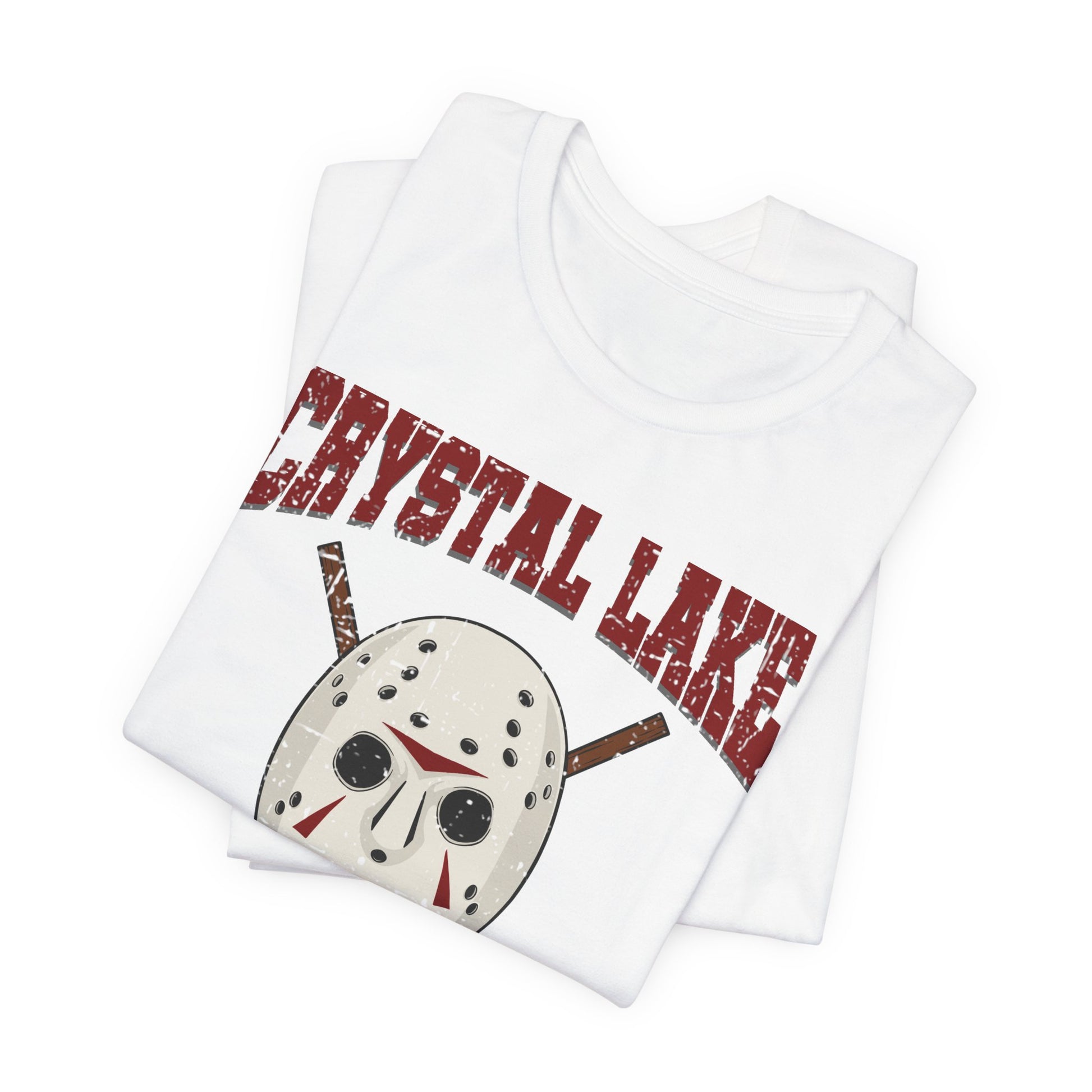 White Folded - CL Hockey Club - Hockey T-Shirt - Crystal Lake Hockey Club Hockey Shirt - Hockey Gifts - Gift For Hockey Players