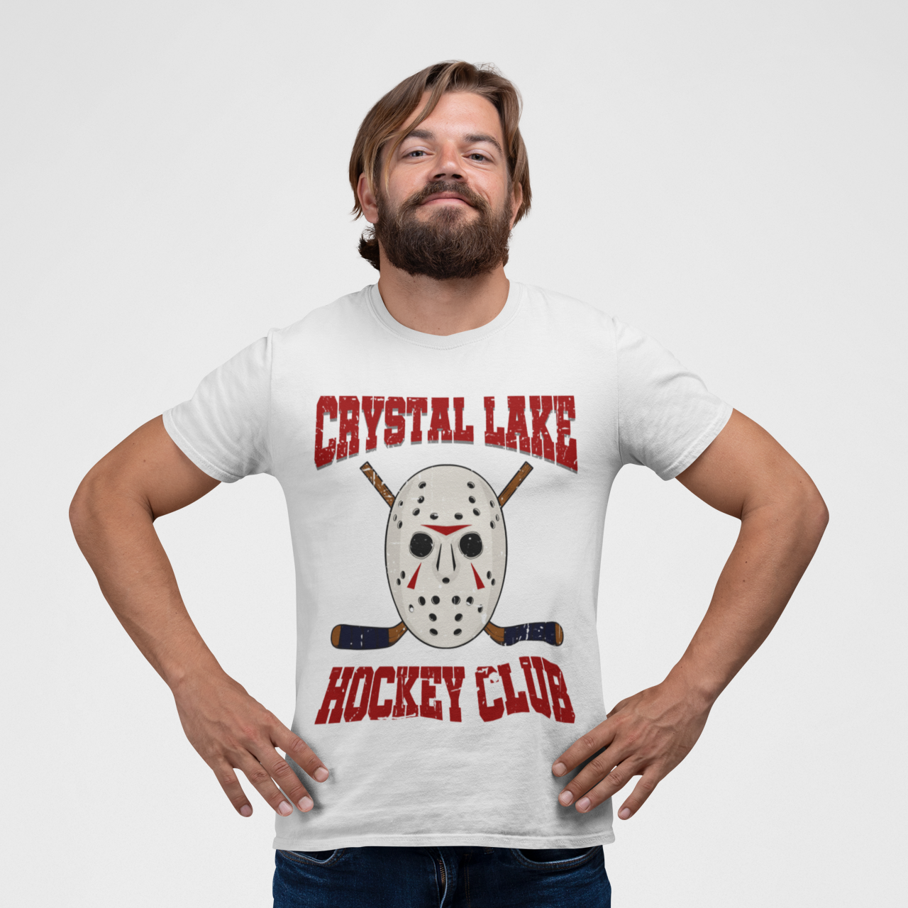 White 4 - CL Hockey Club - Hockey T-Shirt - Crystal Lake Hockey Club Hockey Shirt - Hockey Gifts - Gift For Hockey Players