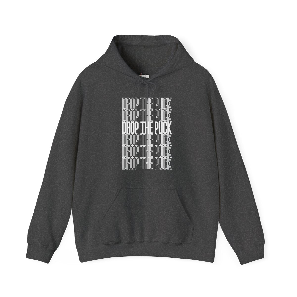 Dark Grey Front - Hockey Drop - Hockey Hoodie - Drop The Puck Hockey Hockey Hoodie - Hockey Gifts - Gift For Hockey Players