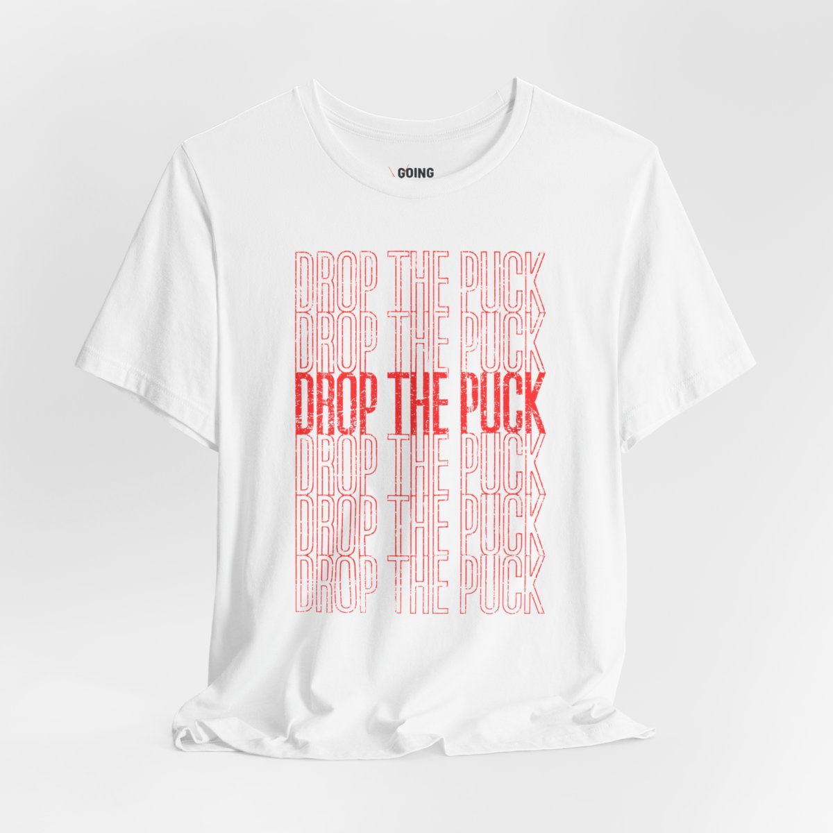 Main Front - Hockey Drop - Hockey T-Shirt - Drop The Puck Hockey Shirt - Hockey Gifts - Gift For Hockey Players