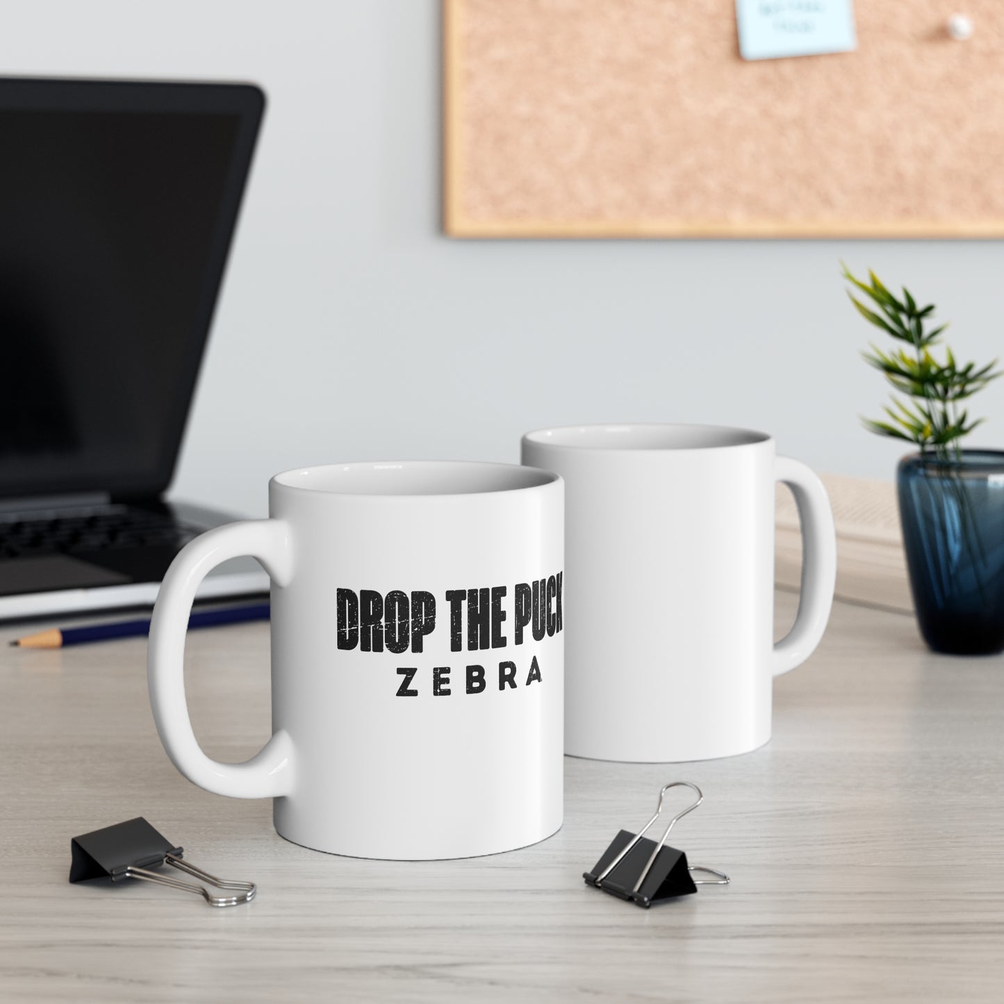 Mockups - Hockey Zebra - Hockey Mug - Drop The Puck Zebra Hockey Mug - Hockey Gifts - Gift For Hockey Players