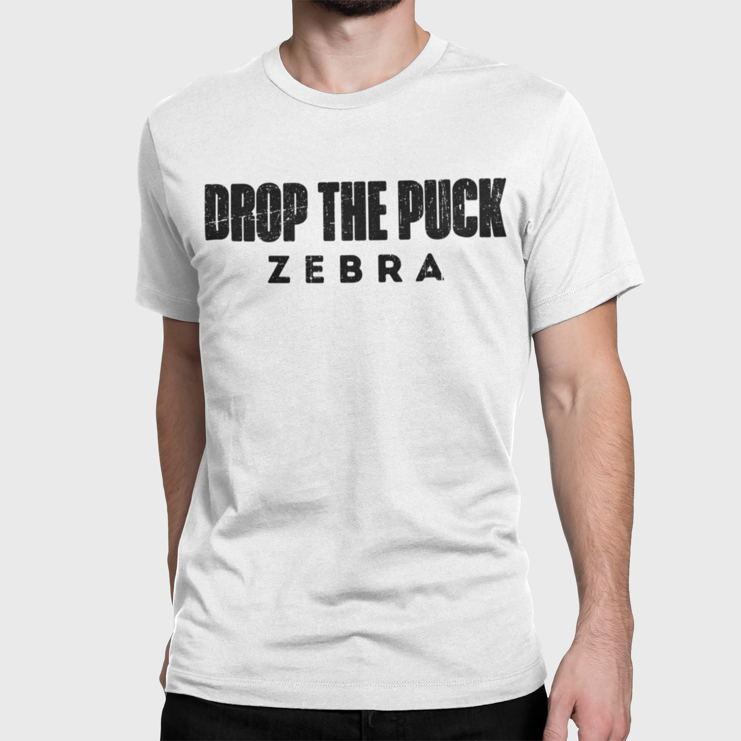 Funny Hockey T-Shirt - Shut Your Five Hole Hockey Shirt - Funny Hockey Gifts - Funny Gift For Hockey Players - Mockup 6 - Hockey Zebra