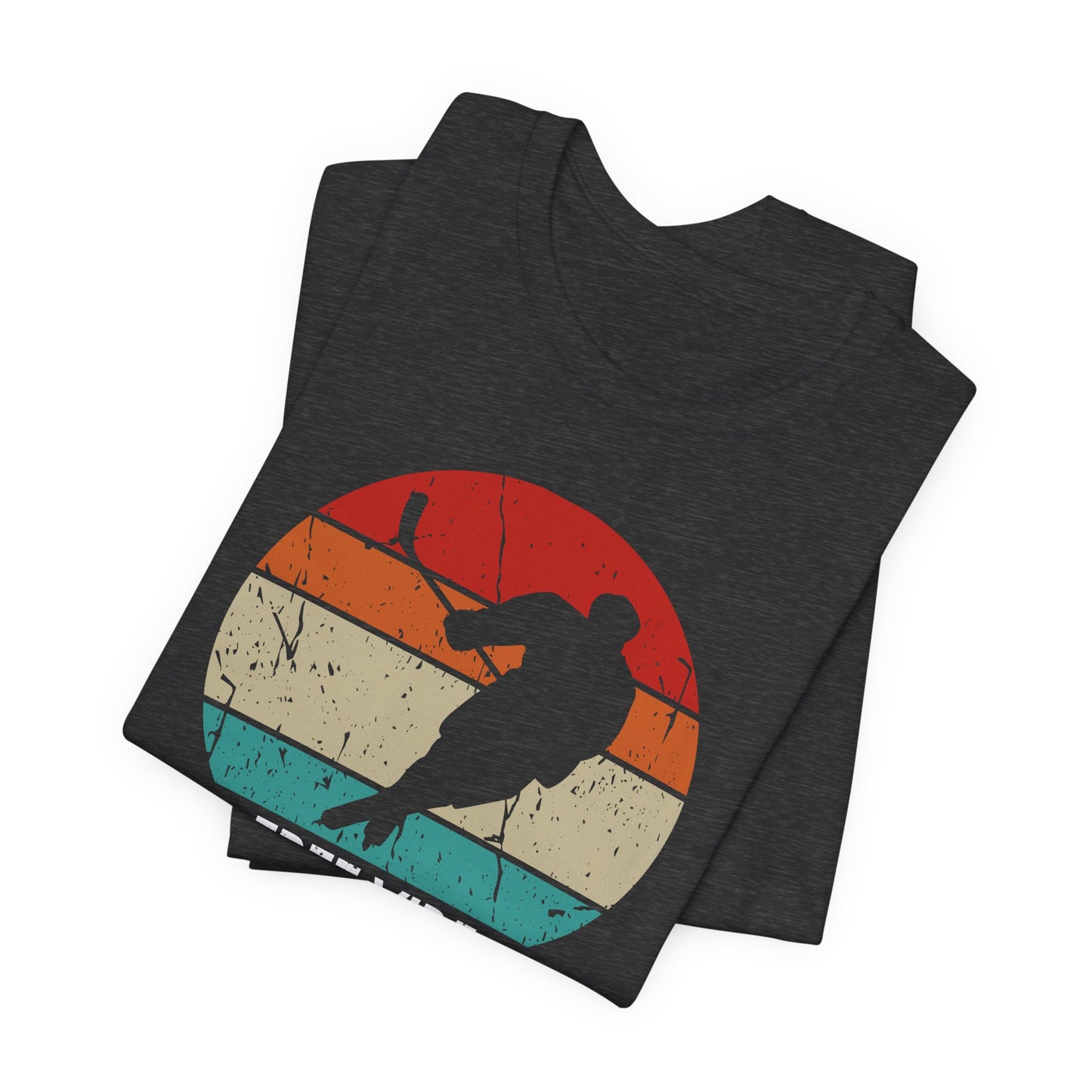 Dark Grey Folded - Hockey Vibe - Hockey T-Shirt - Free Vibe Checks Hockey Shirt - Hockey Gifts - Gift For Hockey Players
