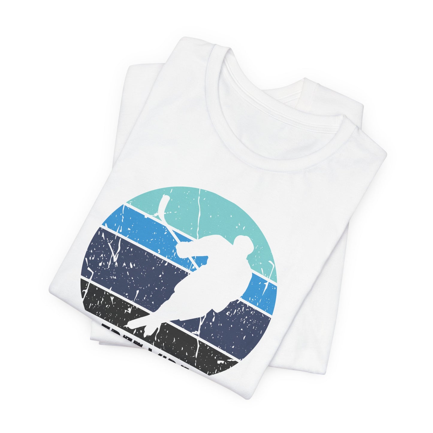 White Folded - Hockey Vibe - Hockey T-Shirt - Free Vibe Checks Hockey Shirt - Hockey Gifts - Gift For Hockey Players