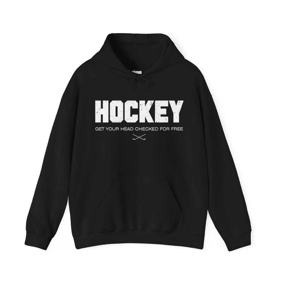 Funny Hockey Hoodie - Funny Hockey Gifts - Funny Gift For Hockey Players - Black Front - Hockey Head - Hockey Hoodie - Get Your Head Checked For Free Hockey Hoodie - Hockey Gifts - Gift For Hockey Players