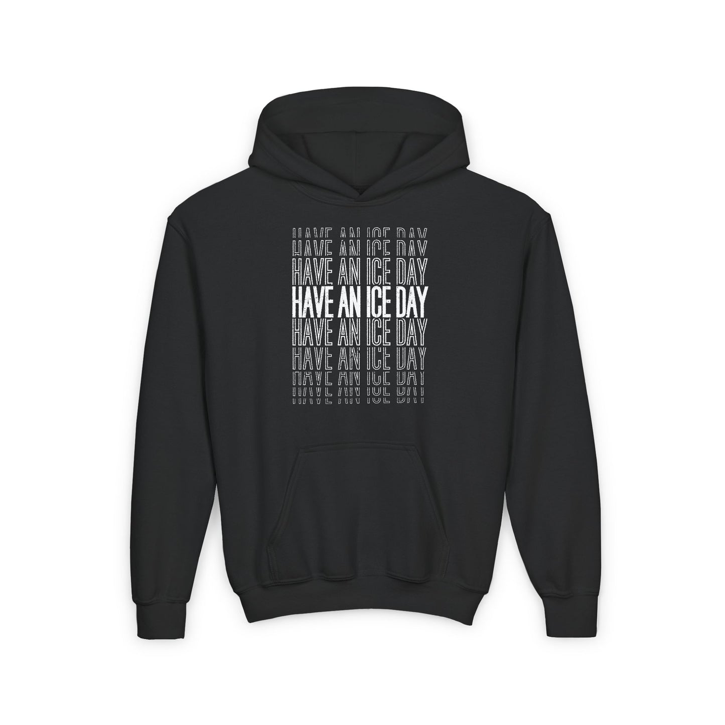 Black Front - Hockey Day - Kids Hockey Hoodie - Have An Ice Day Kids Hockey Hoodie - Hockey Gifts - Gift For Hockey Players