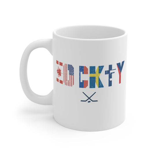 Front - International Hockey - Hockey Mug - International Hockey Flags Hockey Mug - Hockey Gifts - Gift For Hockey Players