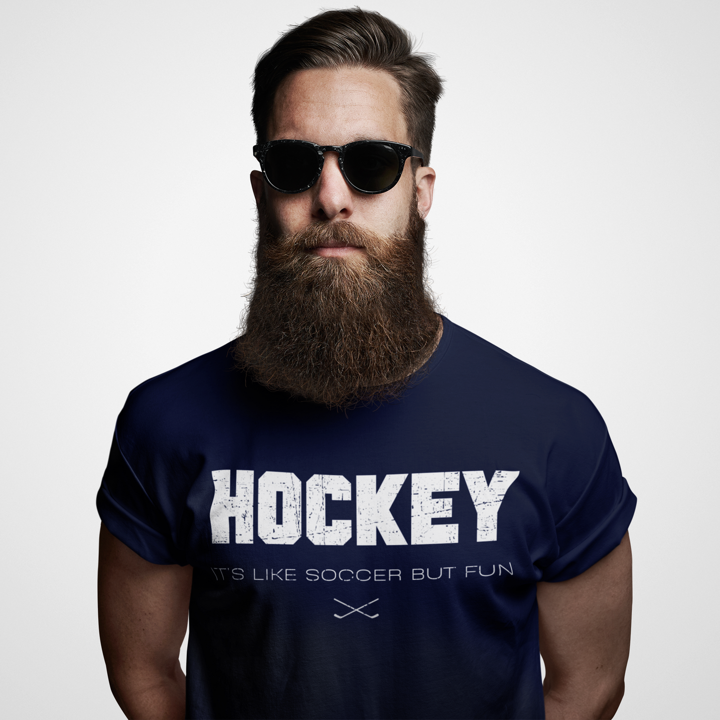 Funny Hockey T-Shirt - It's Like Soccer But Fun Hockey Shirt - Funny Hockey Gifts - Funny Gift For Hockey Players - Mockup 7 - Hockey Like Soccer - Hockey T-Shirt - It's Like Soccer But Fun Hockey Shirt - Hockey Gifts - Gift For Hockey Players