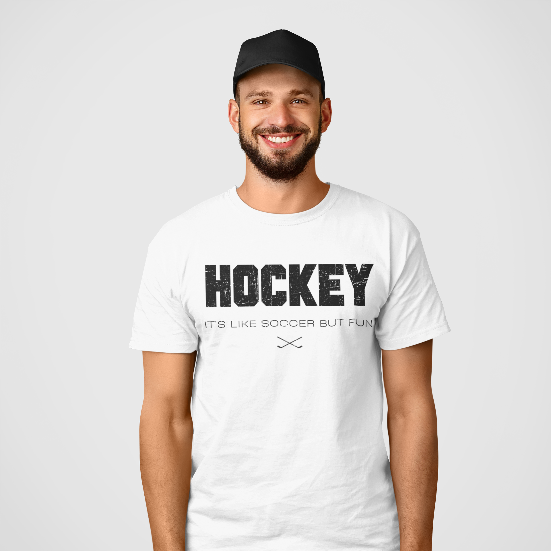 Funny Hockey T-Shirt - It's Like Soccer But Fun Hockey Shirt - Funny Hockey Gifts - Funny Gift For Hockey Players - Mockup 9 - Hockey Like Soccer - Hockey T-Shirt - It's Like Soccer But Fun Hockey Shirt - Hockey Gifts - Gift For Hockey Players