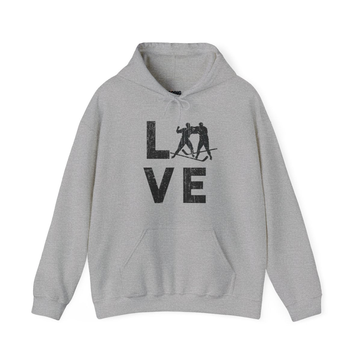 Main Front - Love Hockey - Hockey Hoodie - Love Hockey Hoodie - Hockey Gifts - Gift For Hockey Players