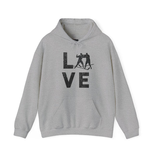 Main Front - Love Hockey - Hockey Hoodie - Love Hockey Hoodie - Hockey Gifts - Gift For Hockey Players