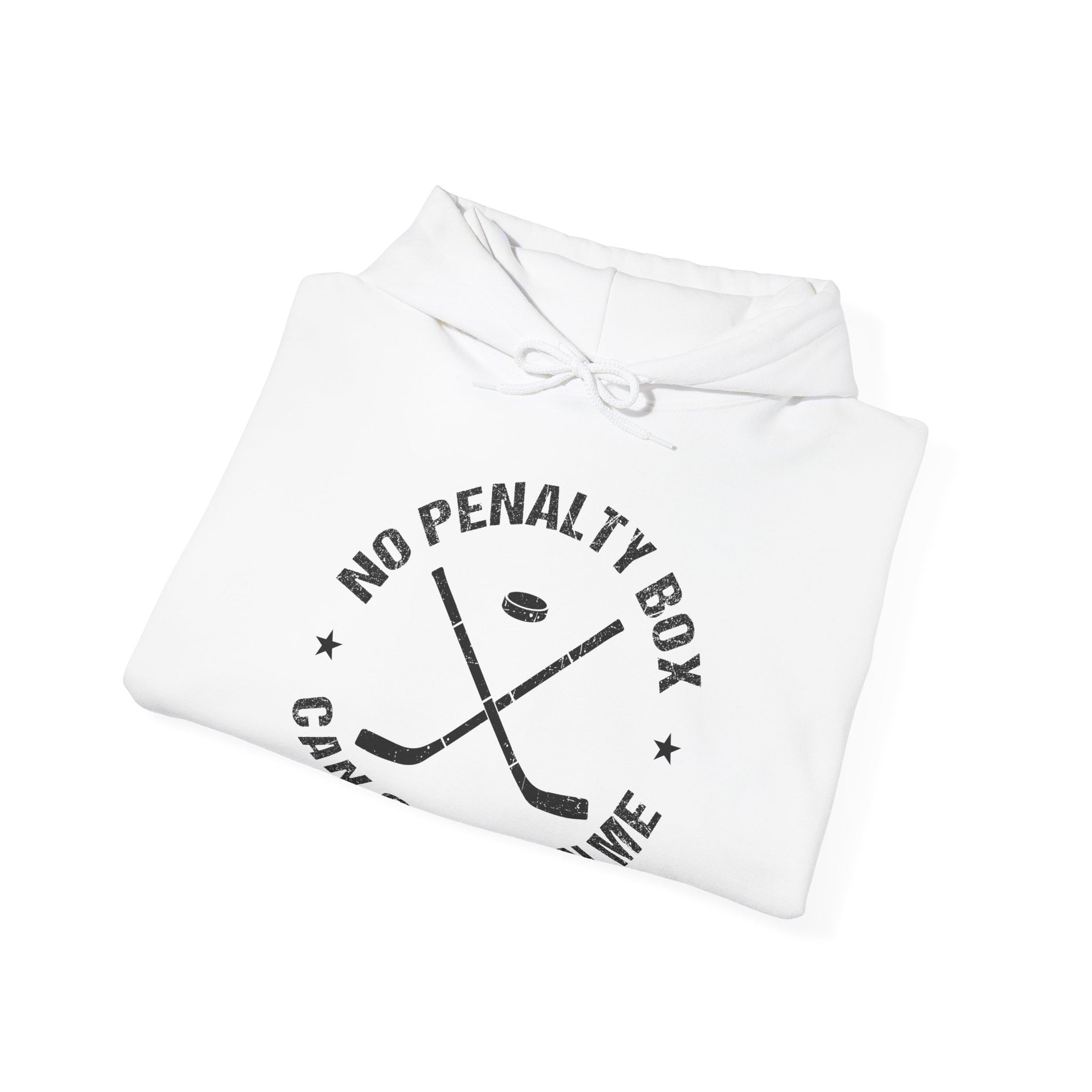 Funny Hockey Hoodie - Funny Hockey Gifts - Funny Gift For Hockey Players - White Folded - Unrestrained Hockey - Hockey Hoodie - No Penalty Box Can Contain Me Hockey Hoodie - Hockey Gifts - Gift For Hockey Players