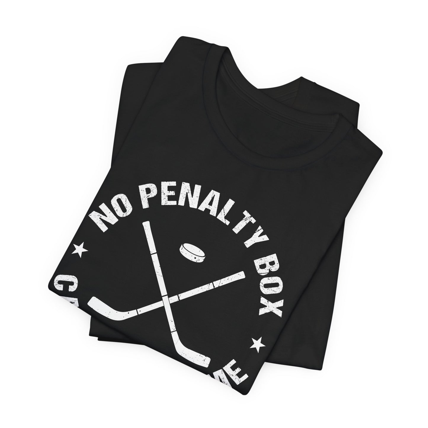 Funny Hockey T-Shirt - Funny Hockey Gifts - Funny Gift For Hockey Players - Size Chart - Black Folded - Unrestrained Hockey - Hockey T-Shirt - No Penalty Box Can Contain Me Hockey Shirt - Hockey Gifts - Gift For Hockey Players