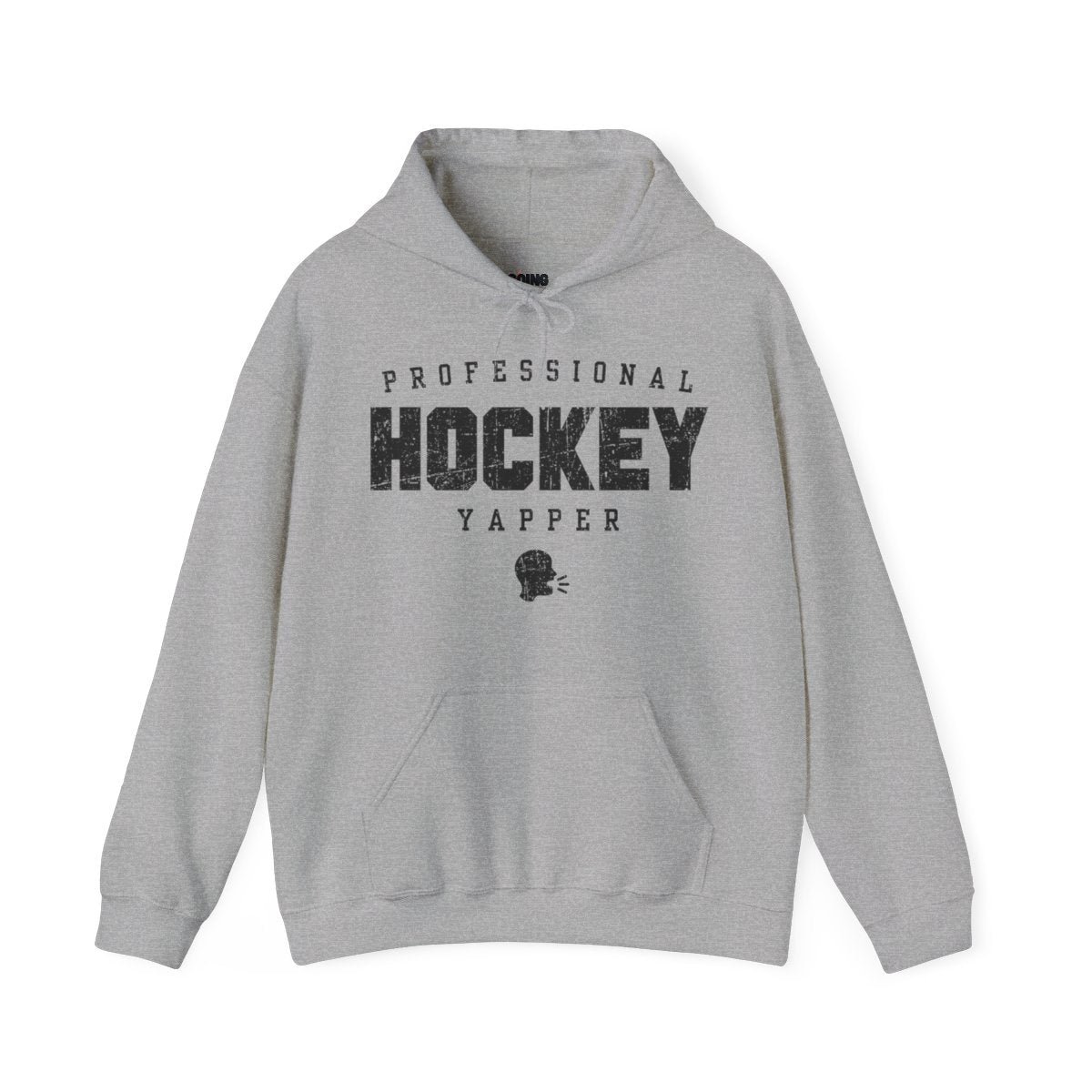 Grey Front - Professional Hockey - Hockey Hoodie - Professional Hockey Yapper Hockey Hoodie - Hockey Gifts - Gift For Hockey Players