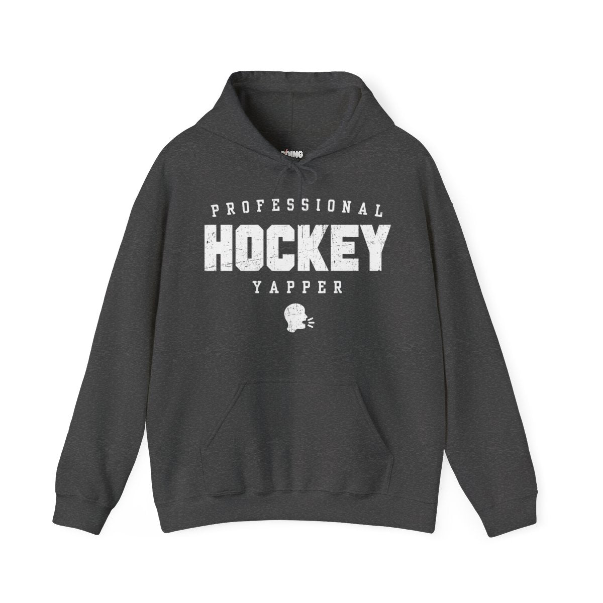 Dark Grey Front - Professional Hockey - Hockey Hoodie - Professional Hockey Yapper Hockey Hoodie - Hockey Gifts - Gift For Hockey Players