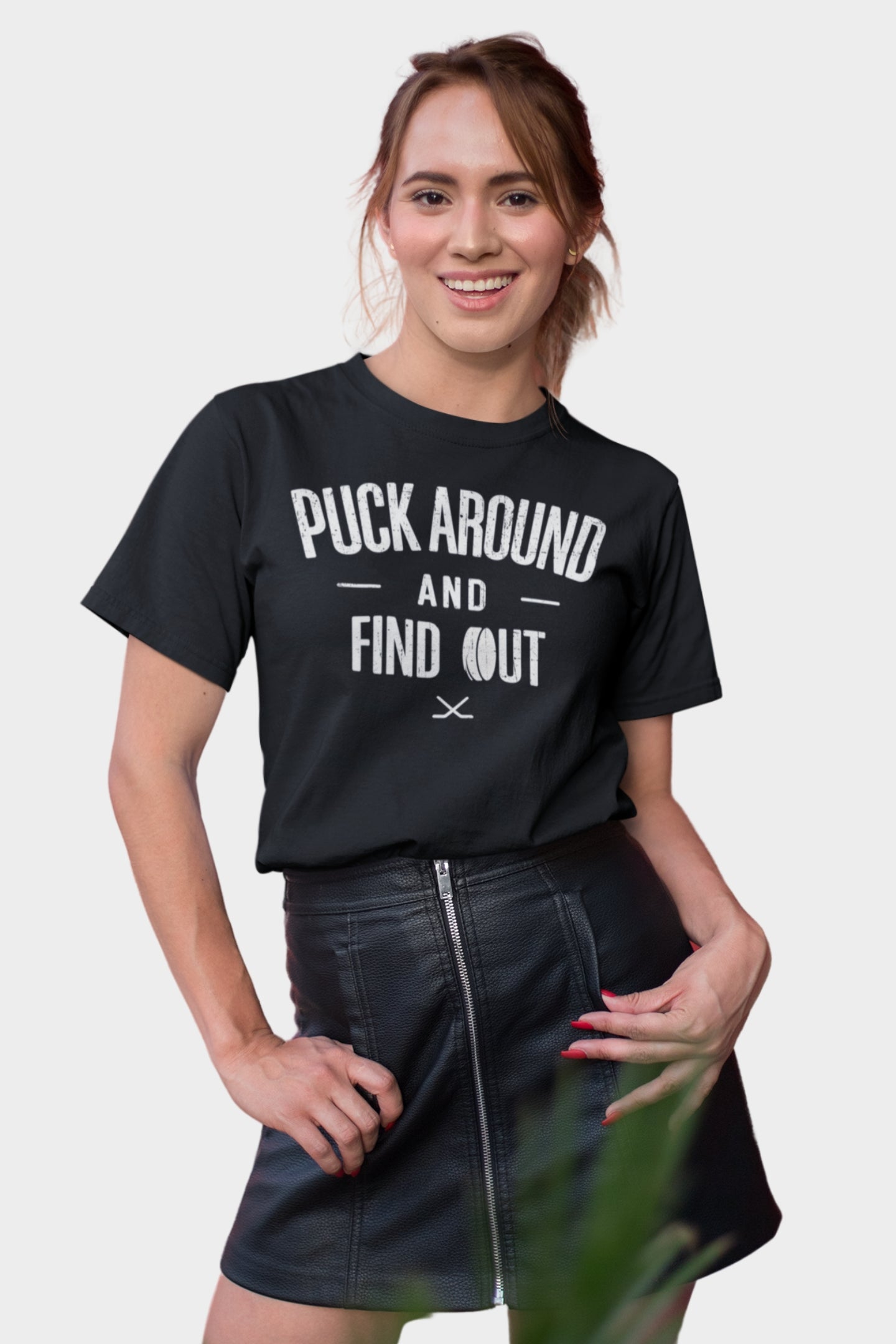 Funny Hockey T-Shirt - Funny Hockey Gifts - Funny Gift For Hockey Players - Size Chart - Mockup 17 - Puck Around Hockey - Hockey T-Shirt - Puck Around And Find Out Hockey Shirt - Hockey Gifts - Gift For Hockey Players
