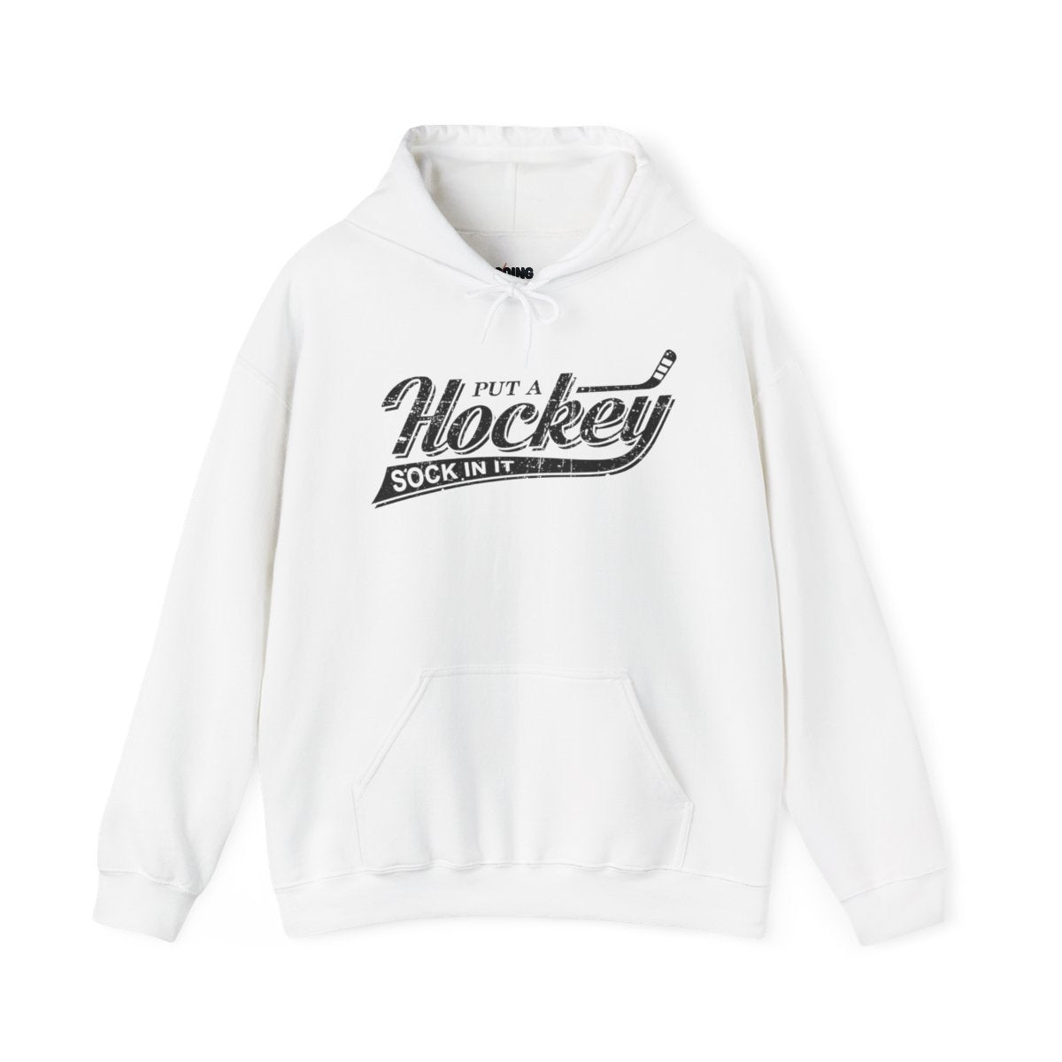 Main Front - Hockey Sock - Hockey Hoodie - Put A Hockey Sock In It Hockey Hoodie - Hockey Gifts - Gift For Hockey Players