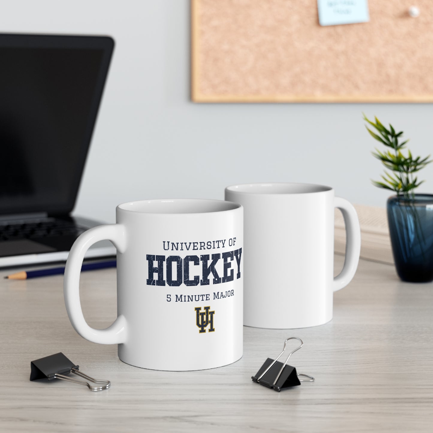 Mockups - University of Hockey - Hockey Mug - University of Hockey 5 Minute Major Hockey Mug - Hockey Gifts - Gift For Hockey Players