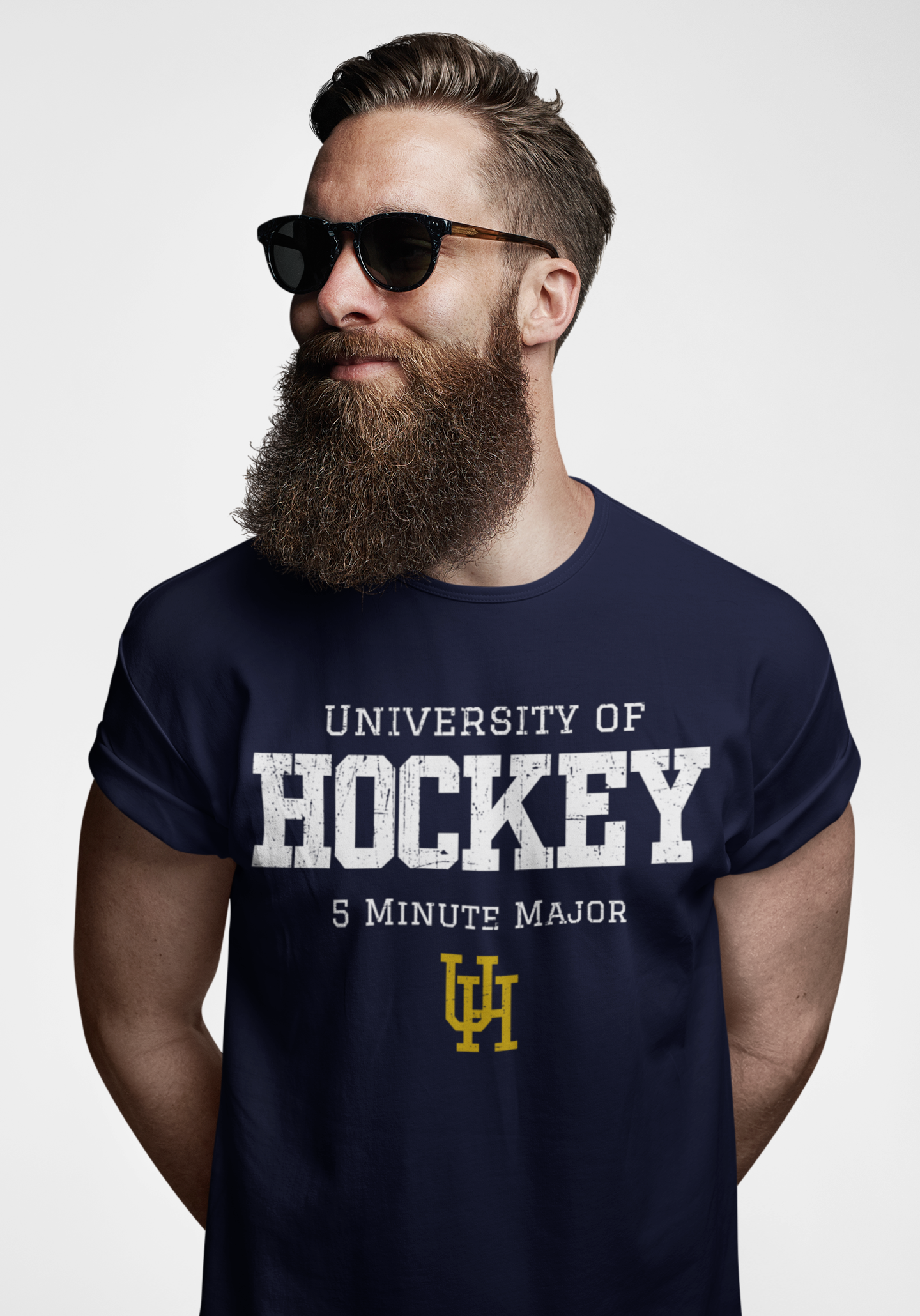 Funny Hockey T-Shirt - University Of Hockey 5 Minute Major Hockey Shirt - Funny Hockey Gifts - Funny Gift For Hockey Players - Mockup 2 - University Of Hockey