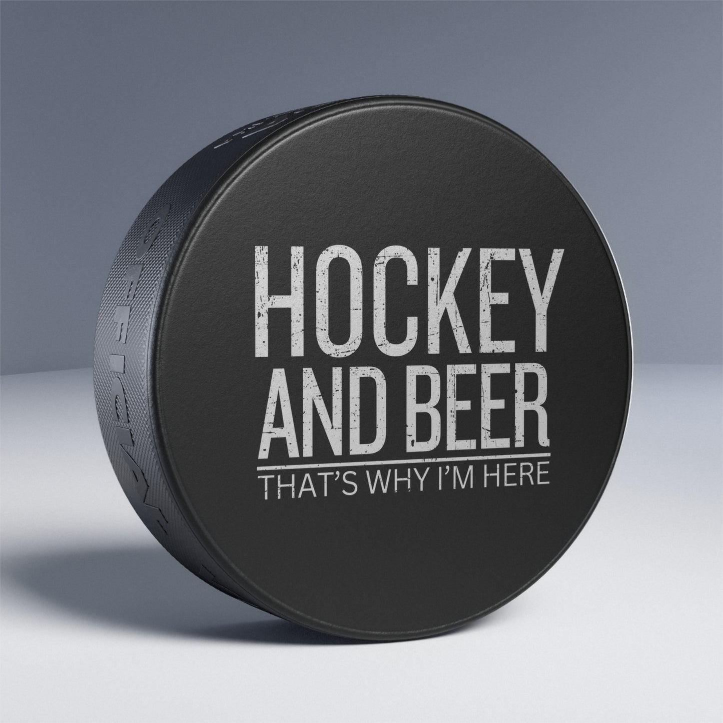 Hockey And Beer - Hockey Puck