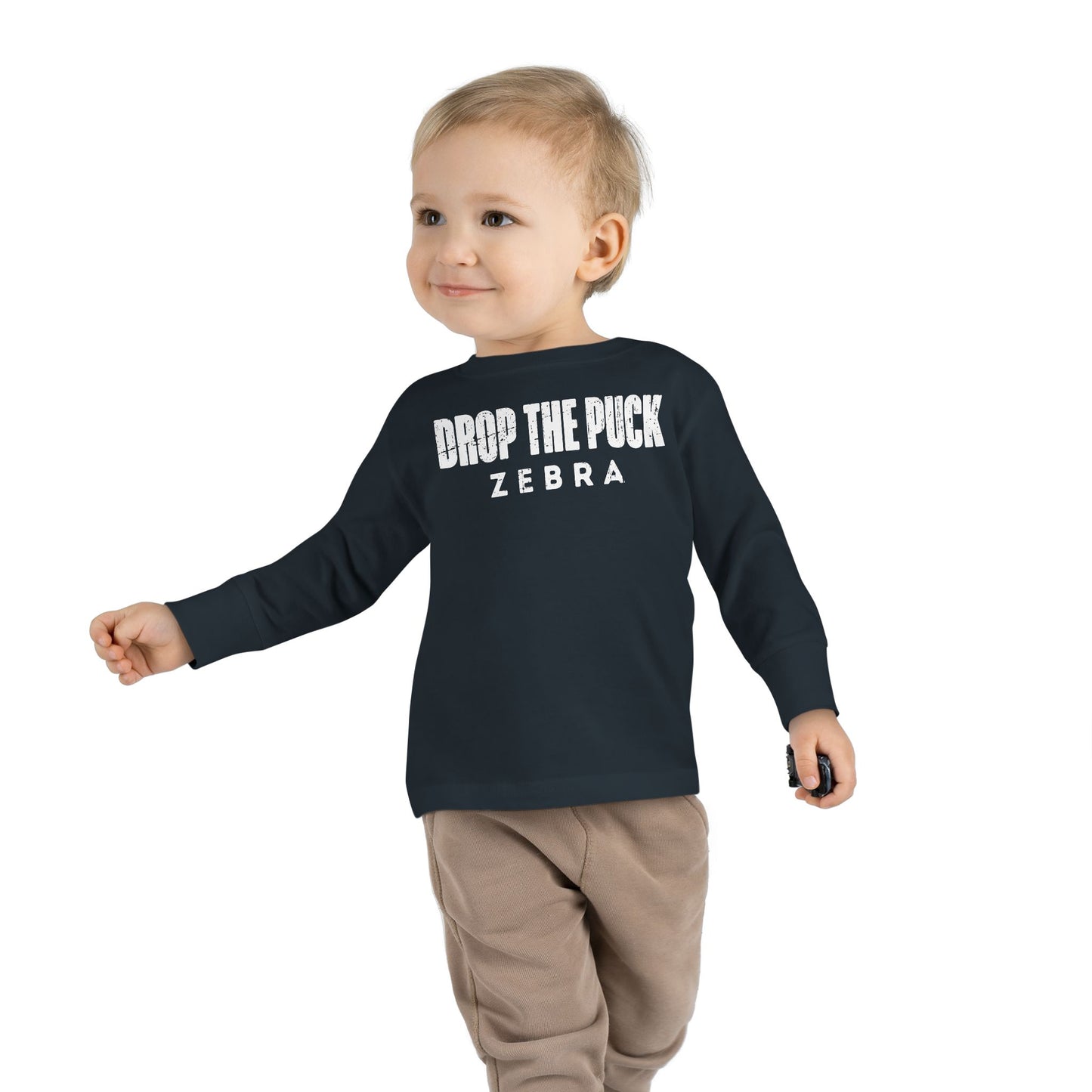 Drop The Puck - Kids Long Sleeve T-Shirt