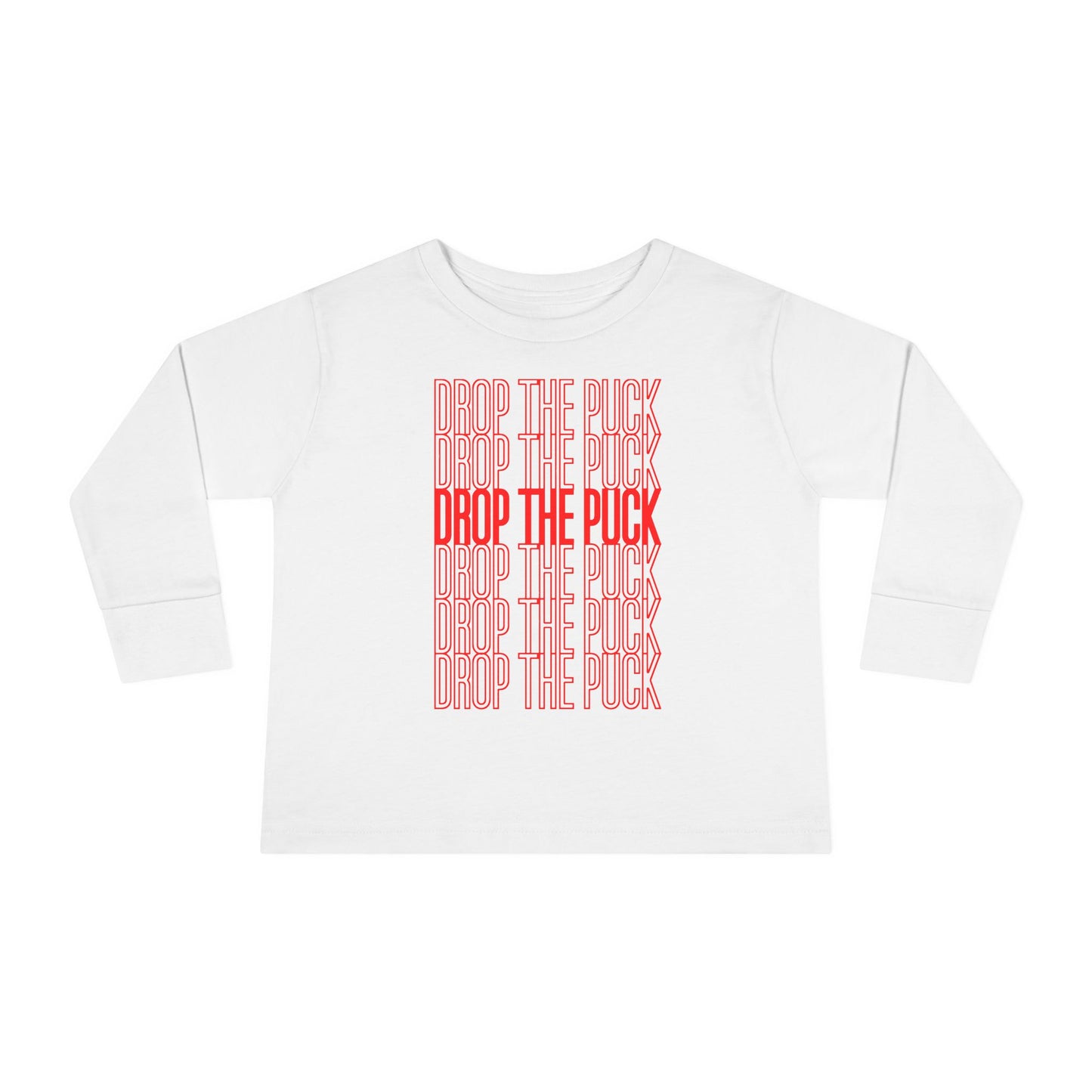 Drop The Puck - Kids Long Sleeve T-Shirt