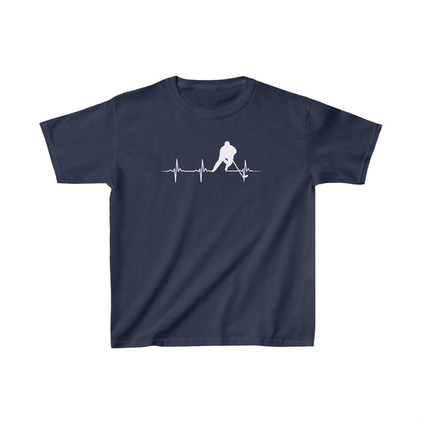 Hockey Player Heartbeat - Kids T-Shirt