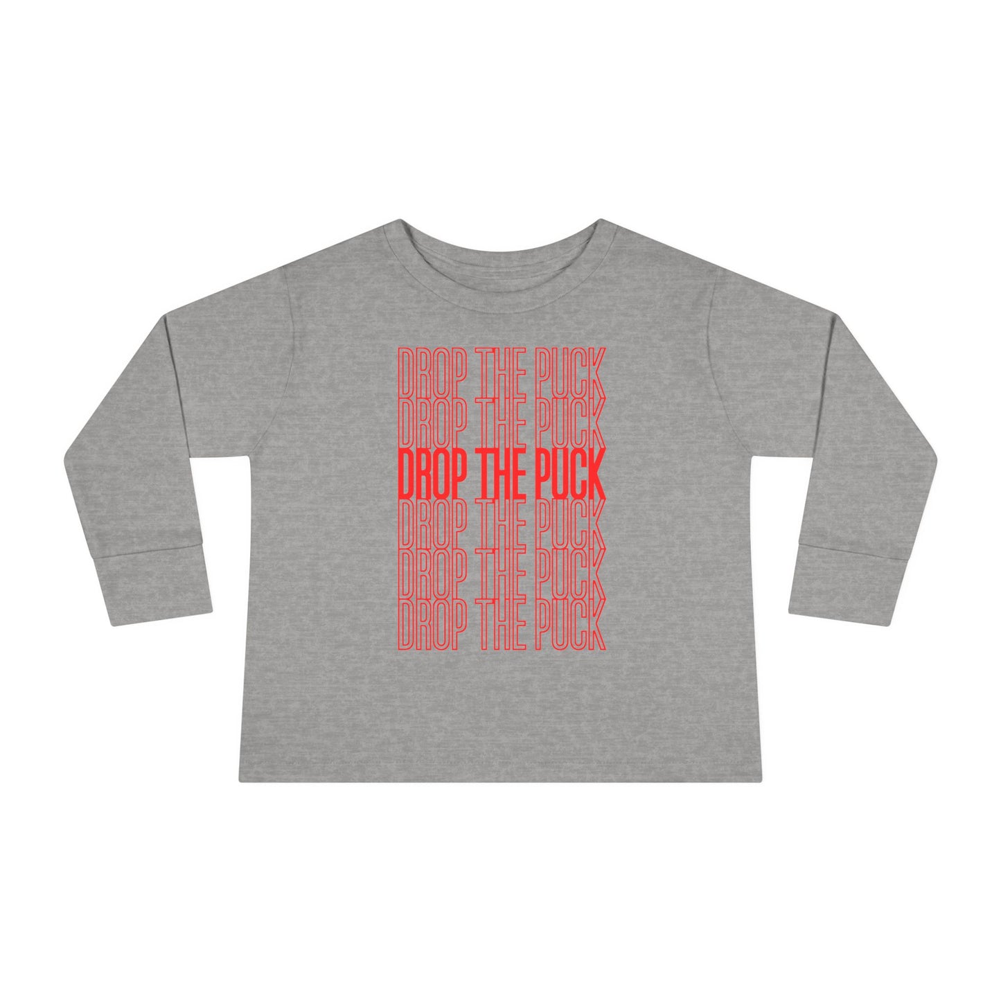 Drop The Puck - Kids Long Sleeve T-Shirt