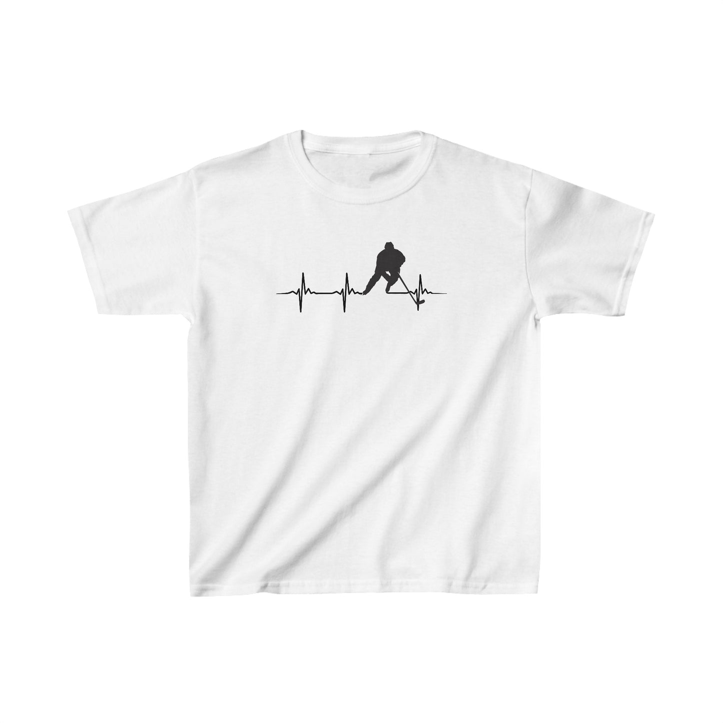 Hockey Player Heartbeat - Kids T-Shirt