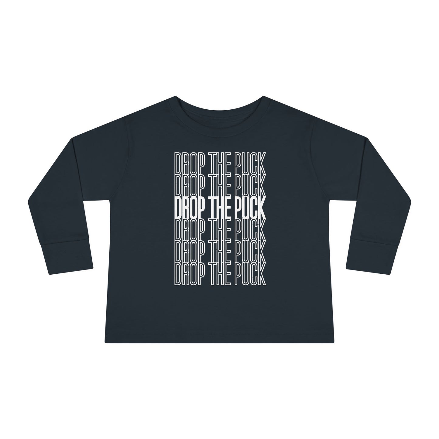 Drop The Puck - Kids Long Sleeve T-Shirt