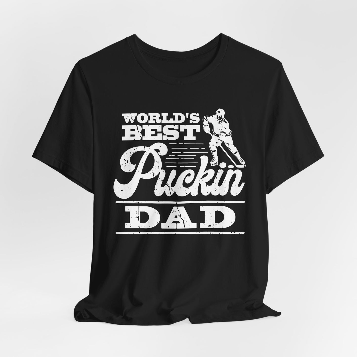 Best Puckin Dad - Hockey T-Shirt