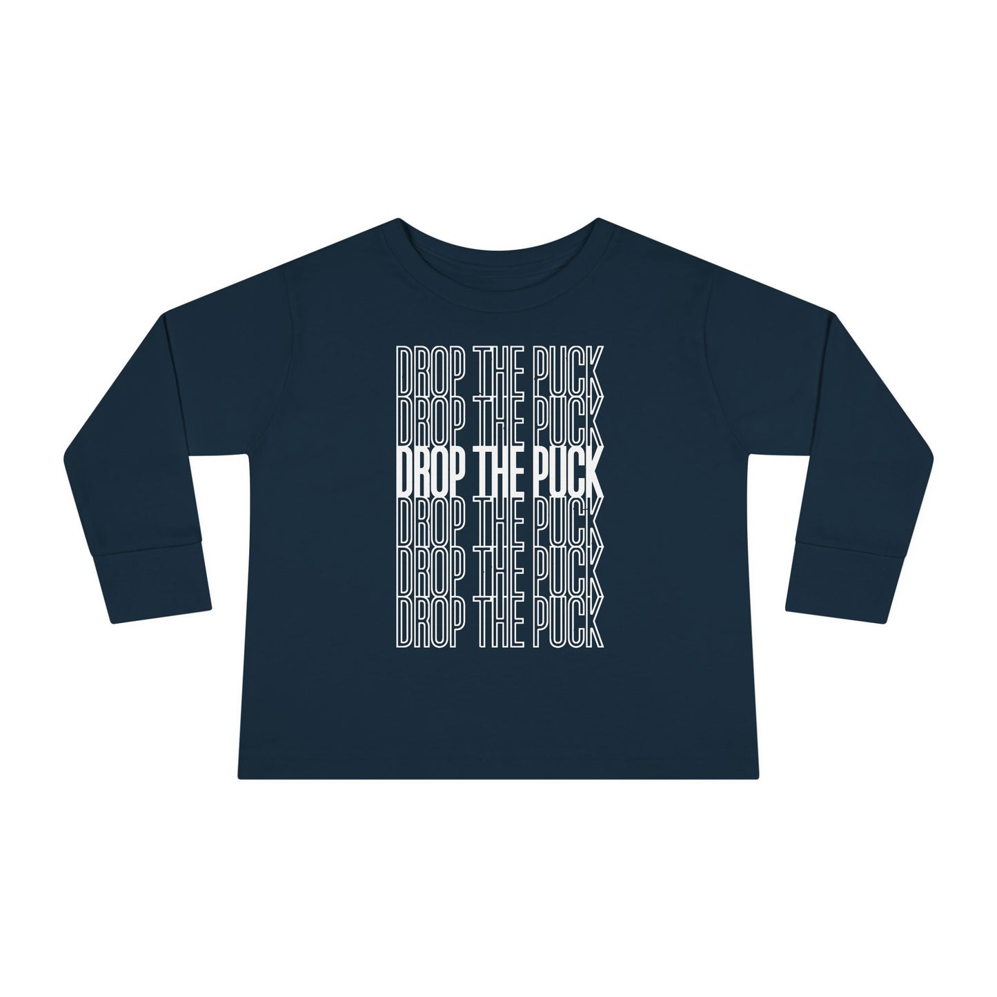 Drop The Puck - Kids Long Sleeve T-Shirt