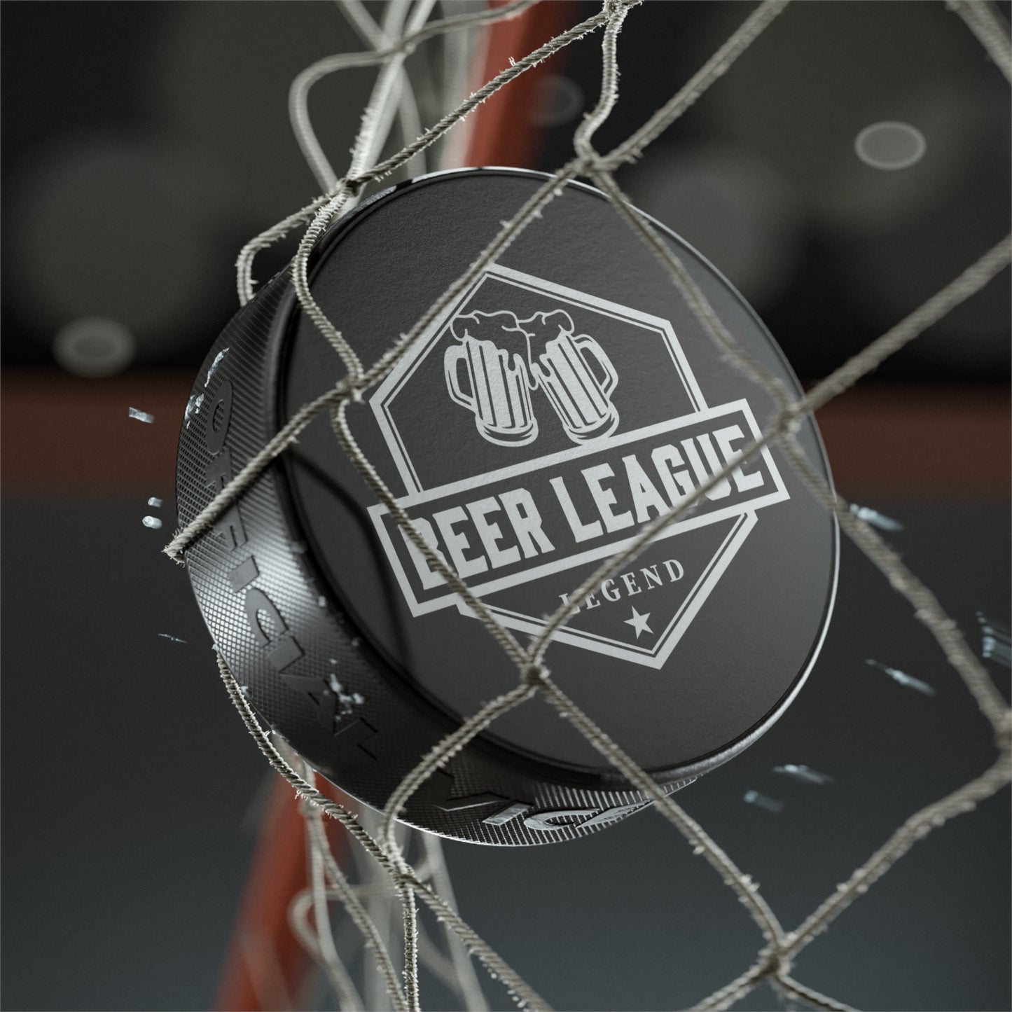 Beer League Legend - Hockey Puck