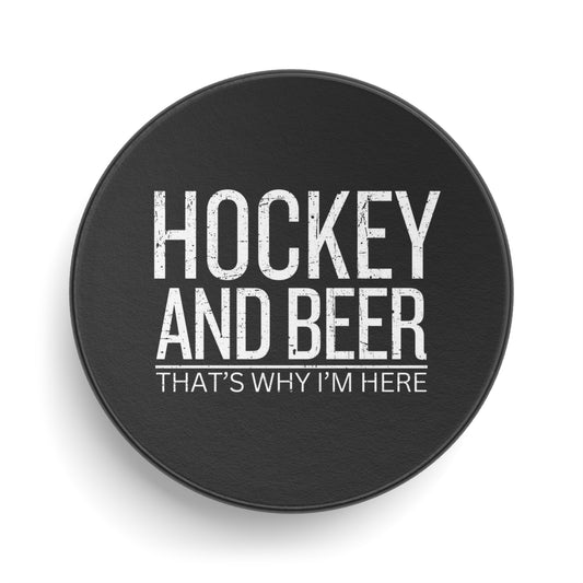 Hockey And Beer - Hockey Puck