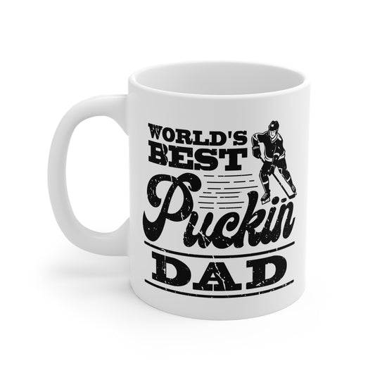 Best Puckin Dad - Hockey Mug