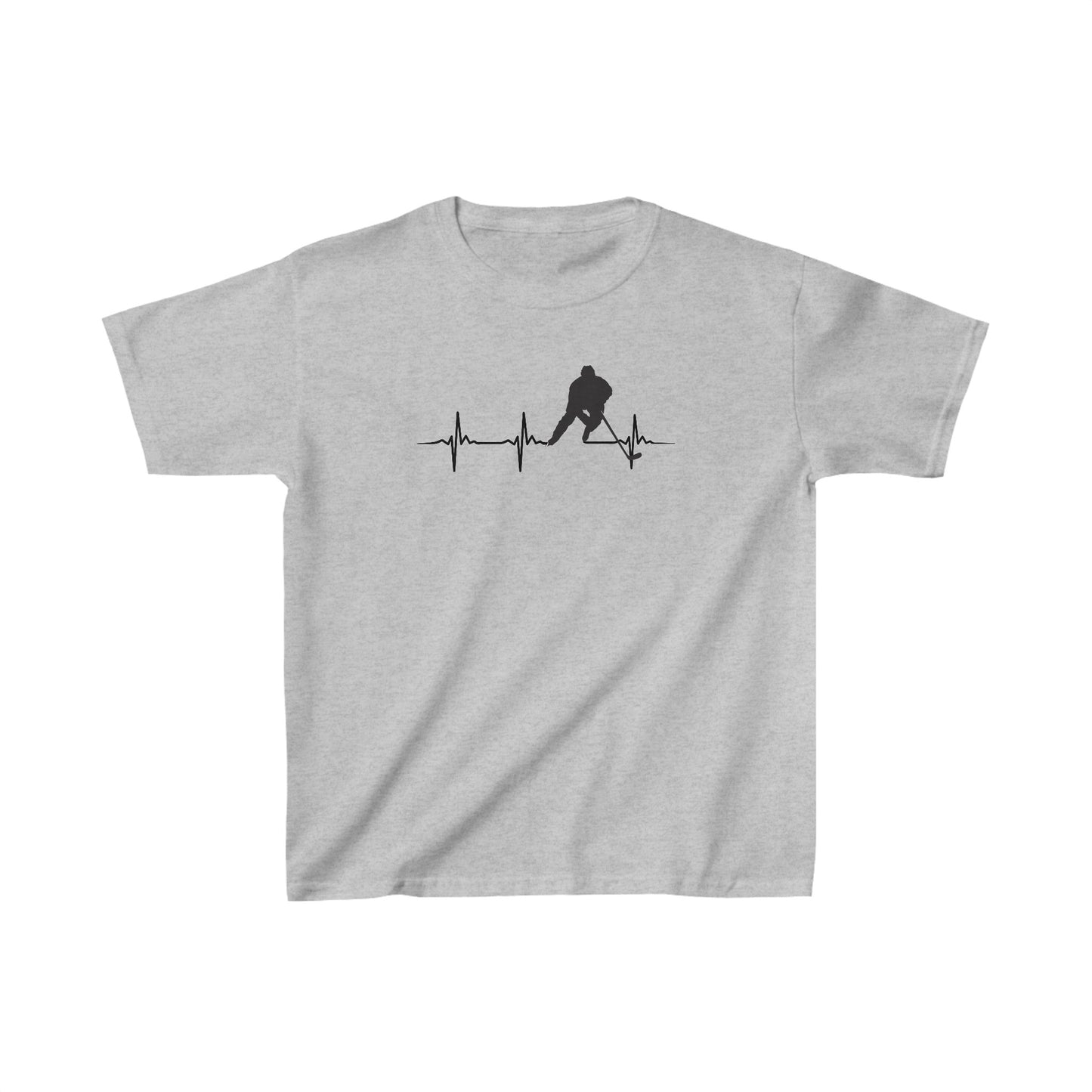 Hockey Player Heartbeat - Kids T-Shirt