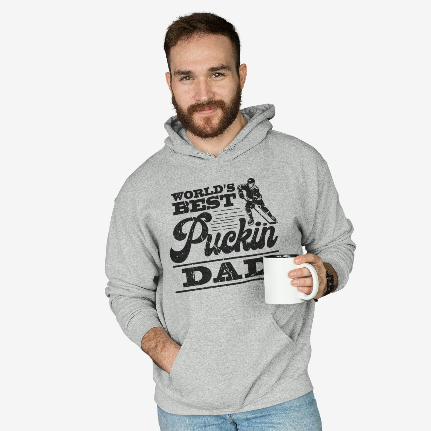 Best Puckin Dad - Hockey Hoodie