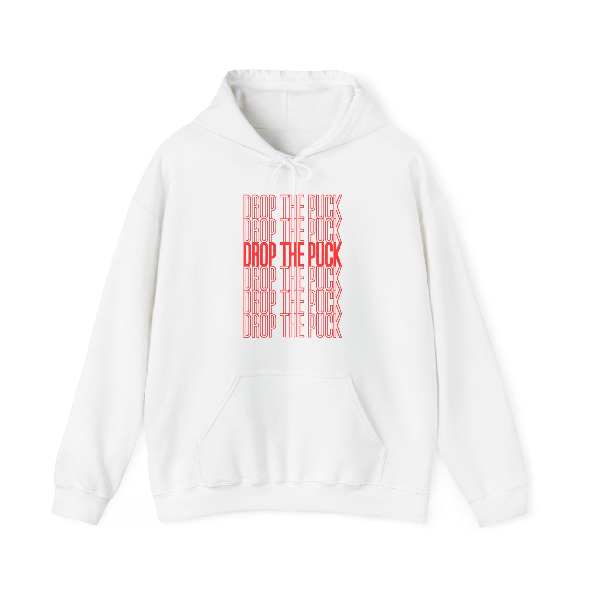 Main Front - Hockey Drop - Hockey Hoodie - Drop The Puck Hockey Hockey Hoodie - Hockey Gifts - Gift For Hockey Players