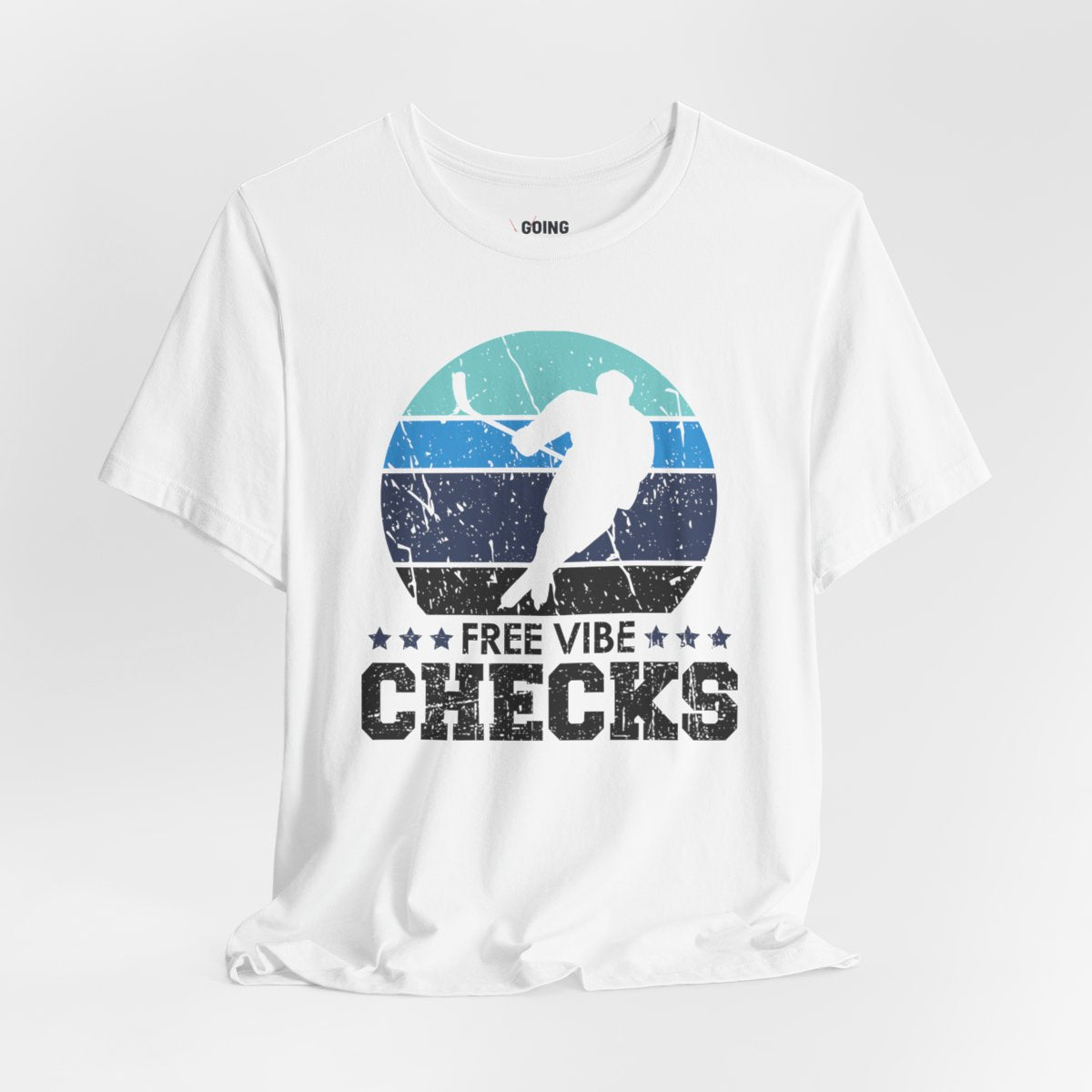 White Main - Hockey Vibe - Hockey T-Shirt - Free Vibe Checks Hockey Shirt - Hockey Gifts - Gift For Hockey Players
